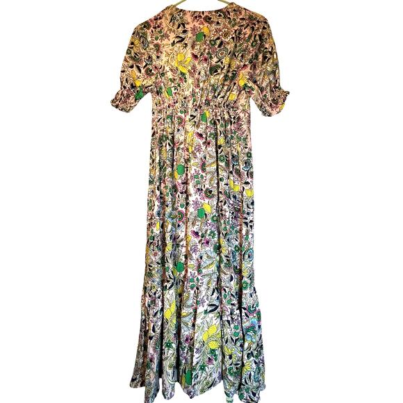 Boden Midi Tea Dress - Milkshake, Tropic Meadow  Dress - US Size 4 - Picture 4 of 16